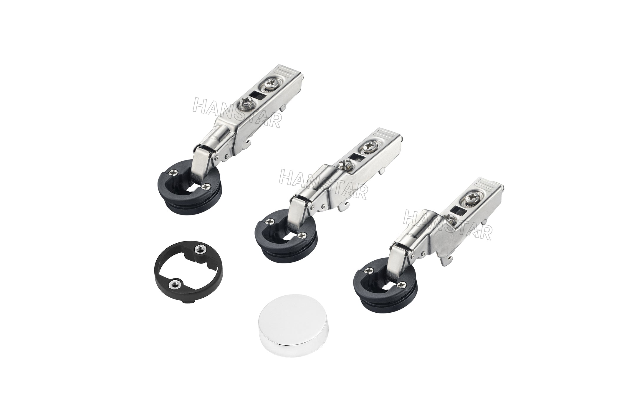 01389  Φ26 One-way Clip-on Soft-close Glass Hinge W/mini Damper